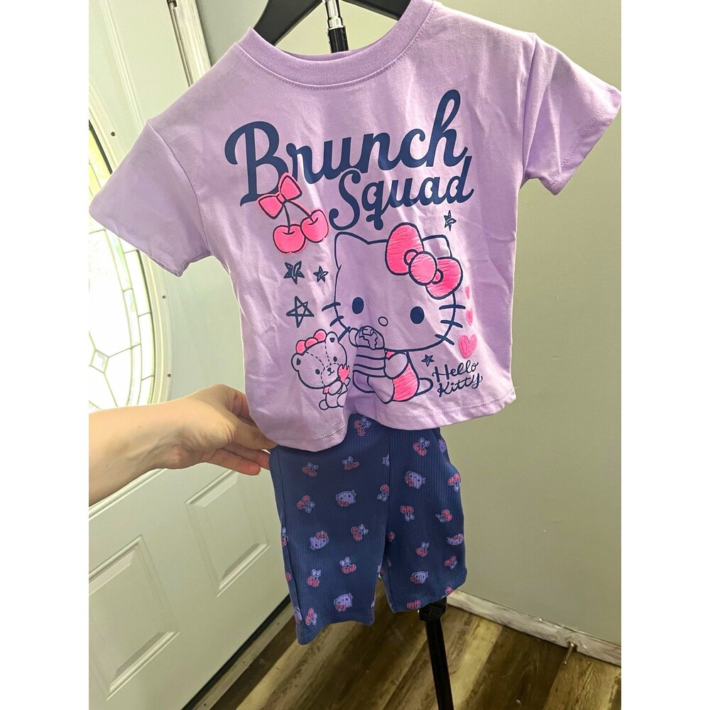 Sanrio Hello Kitty  Girls 2T 2-Piece Set Ribbed